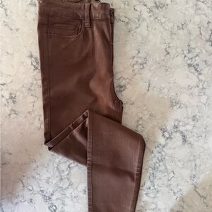 PAIGE Chocolate Brown Denim Pants